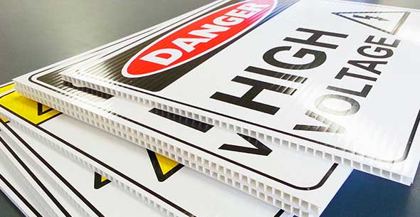 example of flute board (corflute) signs